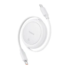 Кабель Baseus Free2Pull Mini USB-C to USB-C 60W 1m White (P10364500211-01)