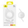 Кабель Baseus Free2Pull Mini USB-C to USB-C 60W 1m White (P10364500211-01)