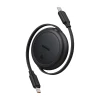 Кабель Baseus Free2Pull Mini USB-C to USB-C 60W 1m Black (P10364500111-01)