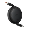 Кабель Baseus Free2Pull Mini USB-C to USB-C 60W 1m Black (P10364500111-01)