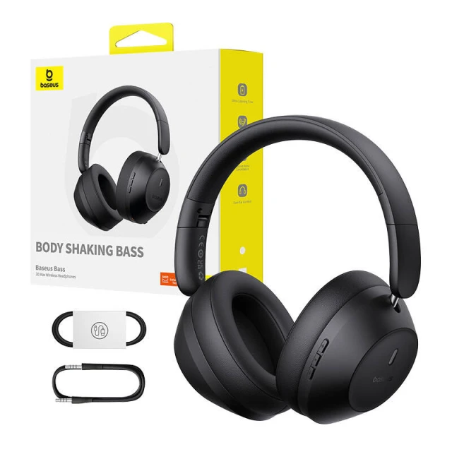 Бездротові навушники Baseus Bass 30 Max Black (A00070700121-00)
