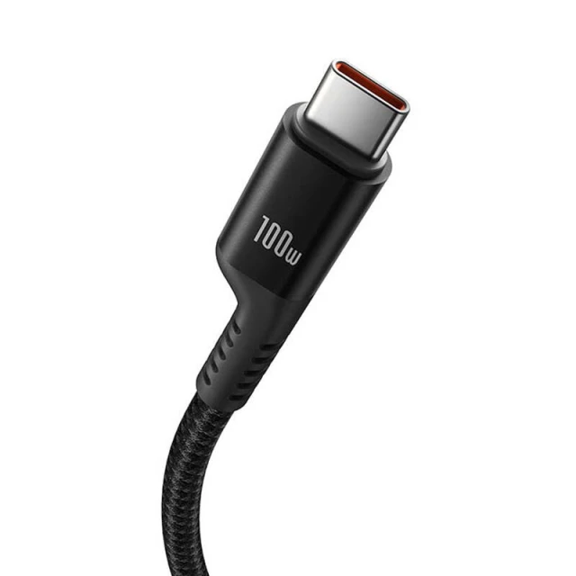 Кабель Baseus Fish-Eye USB-C to USB-C 100W 1m Black (P10320203111-00)