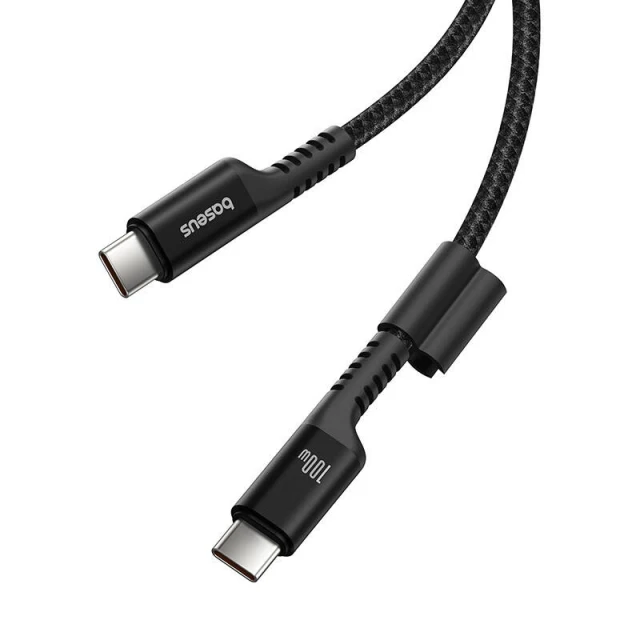 Кабель Baseus Fish-Eye USB-C to USB-C 100W 1m Black (P10320203111-00)