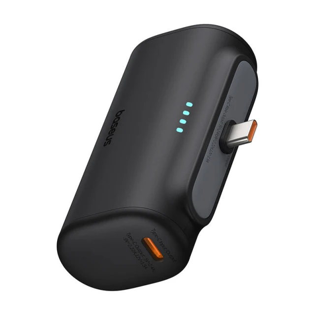 Портативное зарядное устройство Baseus Compact 20W 5000mAh with USB-C to USB-C Cable Black (P10068306113-00)