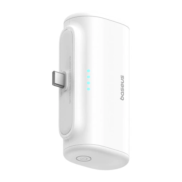 Портативний зарядний пристрій Baseus Compact 20W 5000mAh with USB-C to USB-C Cable White (P10068306213-00)