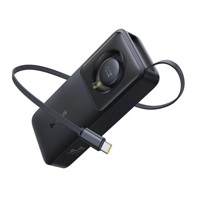 Портативний зарядний пристрій Baseus Free2Pull 30W 10000mAh with Built-in USB-C Cable Black (P10073701123-00)