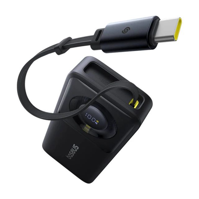 Портативний зарядний пристрій Baseus Free2Pull 30W 10000mAh with Built-in USB-C Cable Black (P10073701123-00)