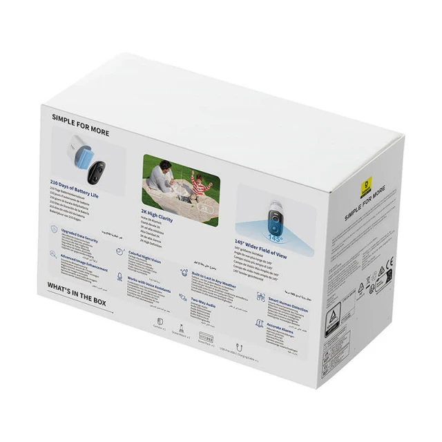 Камера відеоспостереження Baseus N1 White (S0ST002130)