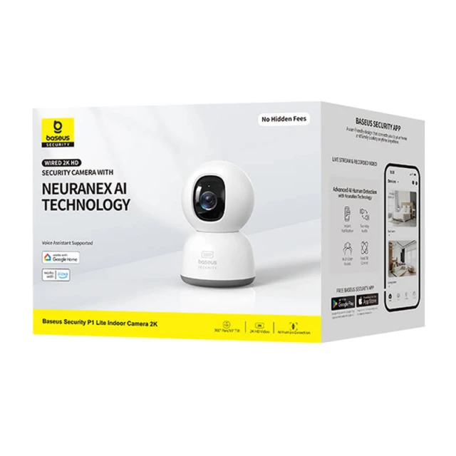 Камера відеоспостереження Baseus P1 Lite 2K White (S0TV002132)