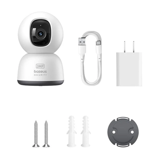 Камера відеоспостереження Baseus P1 Lite 2K White (S0TV002132)