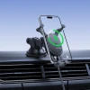 Автотримач Baseus Stable з бездротовою зарядкою 15W гравітаційний з присоскою чорний (6932172662615)