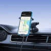 Автотримач Baseus Stable з бездротовою зарядкою 15W гравітаційний з присоскою чорний (6932172662615)