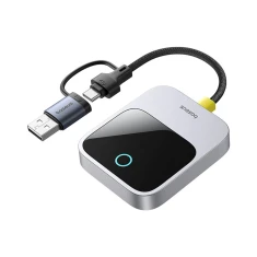 Адаптер CarPlay Baseus SafeJourney Series бездротовий Сірий (6932172662851)