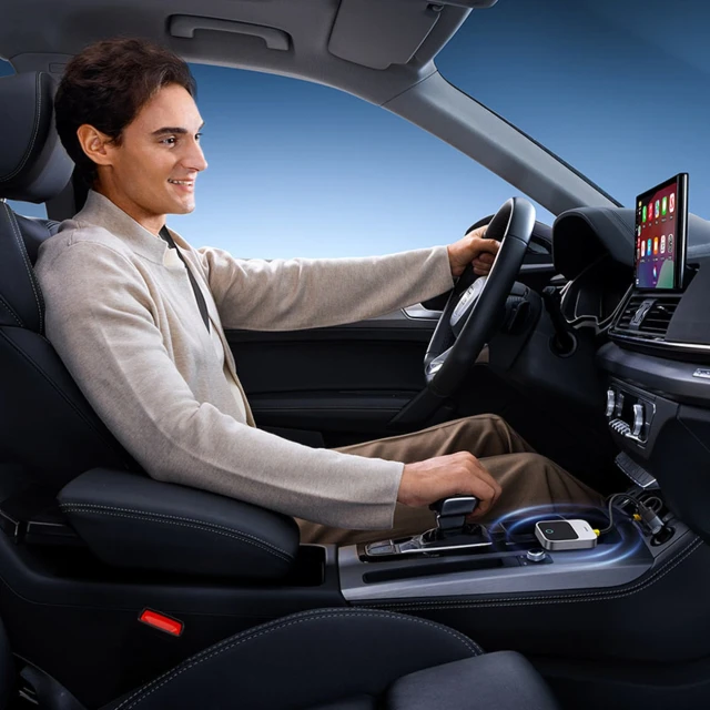 Адаптер CarPlay Baseus SafeJourney Series бездротовий Сірий (6932172662851)