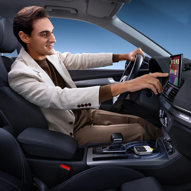 Адаптер CarPlay Baseus SafeJourney Series бездротовий Сірий (6932172662851)