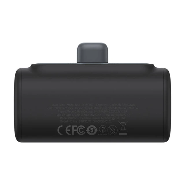 Портативний зарядний пристрій Baseus Compact IP 20W 5000mAh Black (P10068307113-00)