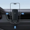 Автотримач Baseus Metal Age 3 гравітаційний на дефлектор Black (6932172663629)