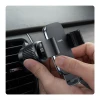 Автотримач Baseus Metal Age 3 гравітаційний на дефлектор Black (6932172663629)