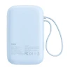 Портативний зарядний пристрій Baseus QPow2 30W 10000mAh with Built-in USB-C Cable Blue (P10055008313-00)