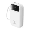 Портативний зарядний пристрій Baseus QPow2 30W 10000mAh with Built-in USB-C Cable White (P10055008213-00)