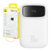Портативний зарядний пристрій Baseus QPow2 30W 10000mAh with Built-in USB-C Cable White (P10055008213-00)
