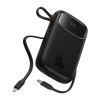 Портативний зарядний пристрій Baseus QPow2 30W 10000mAh with Built-in USB-C Cable Black (P10055008113-00)