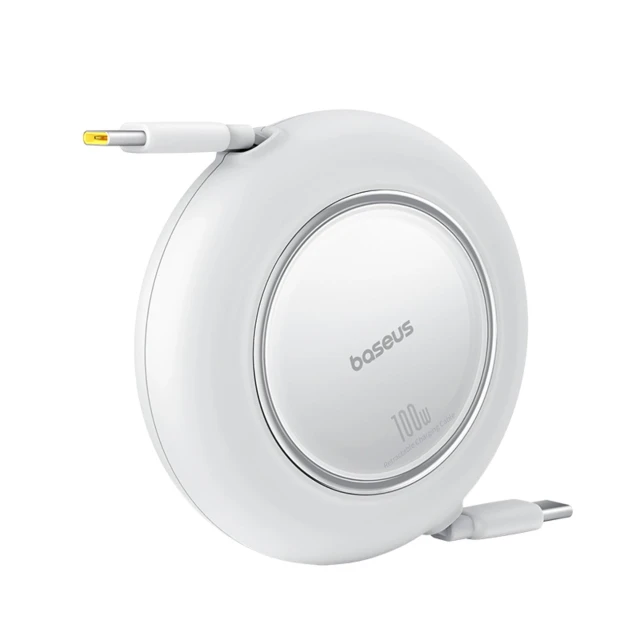 Кабель Baseus Free2Pull Mini 100W USB-C - USB-C 2m Білий (P10364500213-00)