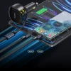 Автомобільний зарядний пристрій Baseus Enjoyment Retractable 2-in-1 C+C 33W Black (6932172669379)