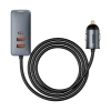 Автозарядка Baseus Share Together PPS Multi-port 2U+2C 120W з подовжувачем Space Grey (6932172669416)