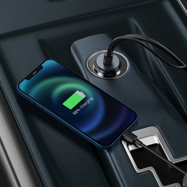 Автозарядка Baseus Share Together PPS Multi-port 2U+2C 120W з подовжувачем Space Grey (6932172669416)
