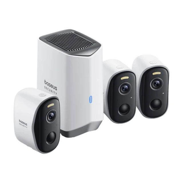 Камера видеонаблюдения Baseus N1 2K (3 Pack) White (S0TW012131)
