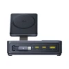 Зарядна станція Baseus NOMOS 140W Qi2 5в1 бездротова зі складним кабелем USB-C і цифровим дисплеєм Black (6932172673406)