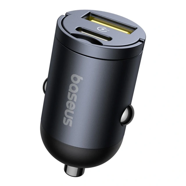 Автозарядка Baseus Tiny Star 30W USB-A USB-C Black (6932172677206)