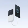 Powerbank Baseus Lipow 10000mAh 22.5W з двома вбудованими кабелями з кабелем Baseus Simple USB-A - USB-C 20cm білий (P10079101213-00)