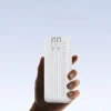 Powerbank Baseus Lipow 10000mAh 22.5W з двома вбудованими кабелями з кабелем Baseus Simple USB-A - USB-C 20cm білий (P10079101213-00)
