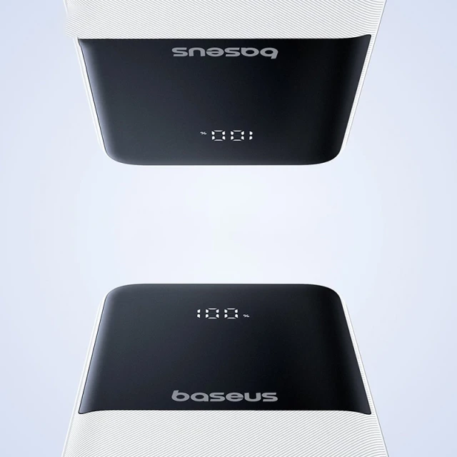 Powerbank Baseus Lipow 10000mAh 22.5W з двома вбудованими кабелями з кабелем Baseus Simple USB-A - USB-C 20cm білий (P10079101213-00)