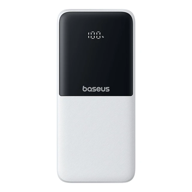 Powerbank Baseus Lipow 10000mAh 22.5W з двома вбудованими кабелями з кабелем Baseus Simple USB-A - USB-C 20cm білий (P10079101213-00)