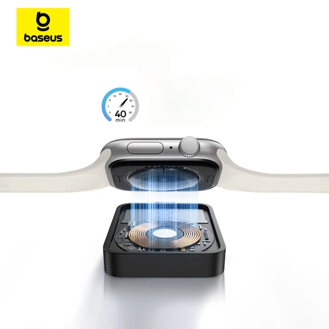 Бездротовий зарядний пристрій Baseus MagPro для Apple Watch Black with MagSafe (P10264106123-00)