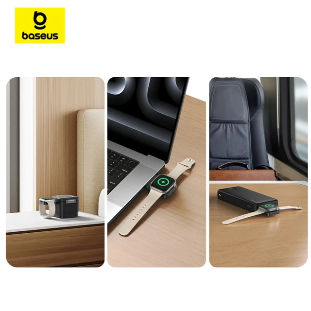 Бездротовий зарядний пристрій Baseus MagPro для Apple Watch Black with MagSafe (P10264106123-00)