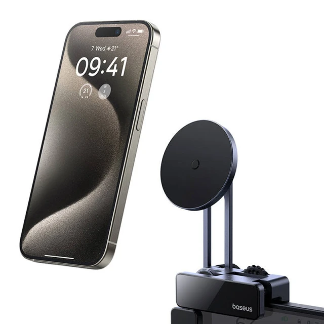Автотримач Baseus MaxView Grey with MagSafe (C40180701813-00)