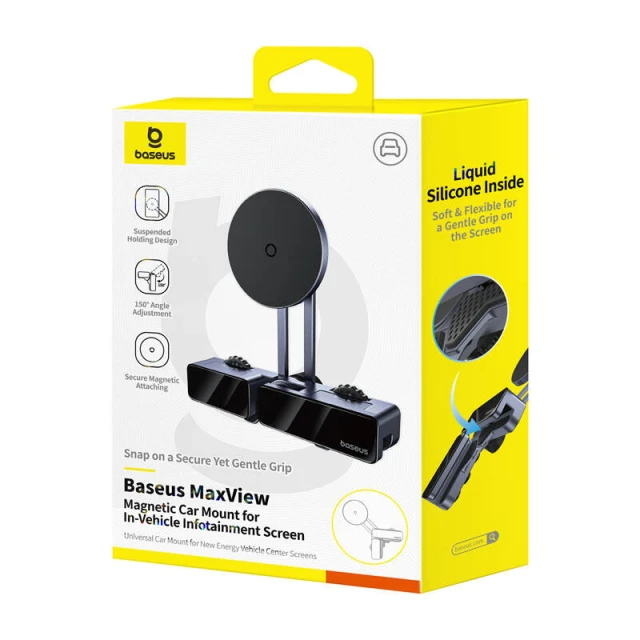 Автотримач Baseus MaxView Grey with MagSafe (C40180701813-00)