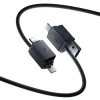 Кабель Baseus Versatile 60W USB-C - USB-C с адаптерами USB-A и Lightning 1m Black (6932172684679)