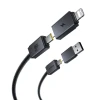 Кабель Baseus Versatile 60W USB-C - USB-C с адаптерами USB-A и Lightning 1m Black (6932172684679)