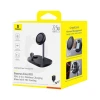 Бездротова зарядка Baseus EnerFill FS41 3в1 з охолодженням, вилкою EU 45W і кабелем USB-C до USB-C Black (6932172686710)