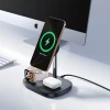 Бездротова зарядка Baseus EnerFill FS41 3в1 з охолодженням, вилкою EU 45W і кабелем USB-C до USB-C Black (6932172686710)