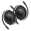 Кабель Baseus Free2Pull 100W USB-C - USB-C 2m (2 pack) Black (6932172687687)