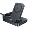 Зарядна станція Baseus NOMOS ND11 67W 6в1 бездротова з двома розетками AC Black (6932172689704)