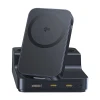 Зарядна станція Baseus NOMOS ND11 67W 6в1 бездротова з двома розетками AC Black (6932172689704)