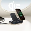 Зарядна станція Baseus NOMOS ND11 67W 6в1 бездротова з двома розетками AC Black (6932172689704)