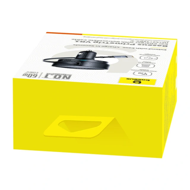 Автомобільна зарядка Baseus PrimeTrip VR1 60W USB-A USB-C з кабелем USB-C Чорний (6932172690274)